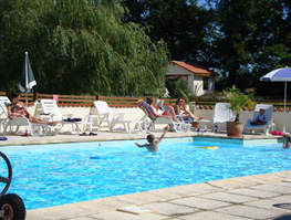 The pool & seating areas
